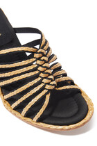 Calie 95 Raffia Wedge Sandals